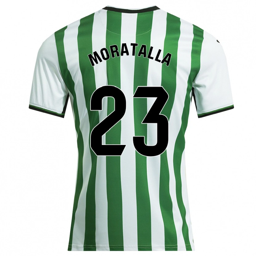 DanxenメンズGonzalo Moratalla#23白緑ホームシャツ2025/26ジャージーユニフォーム