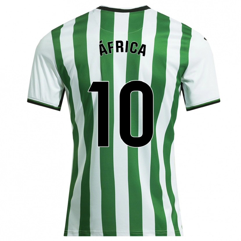 DanxenメンズÁfrica Roldán Ramirez#10白緑ホームシャツ2025/26ジャージーユニフォーム