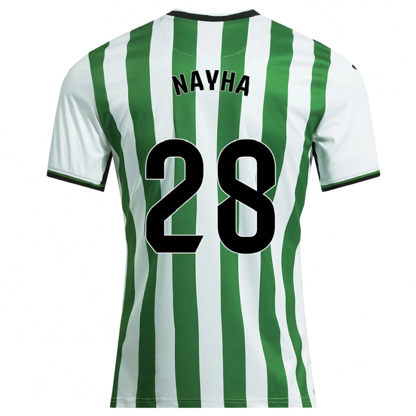 DanxenメンズNayha Torrejón Moreno#28白緑ホームシャツ2025/26ジャージーユニフォーム