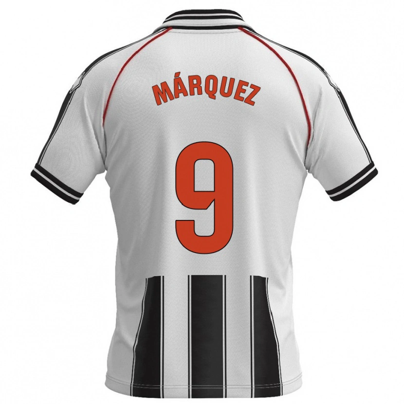 DanxenメンズEddiel Márquez#9白黒ホームシャツ2025/26ジャージーユニフォーム