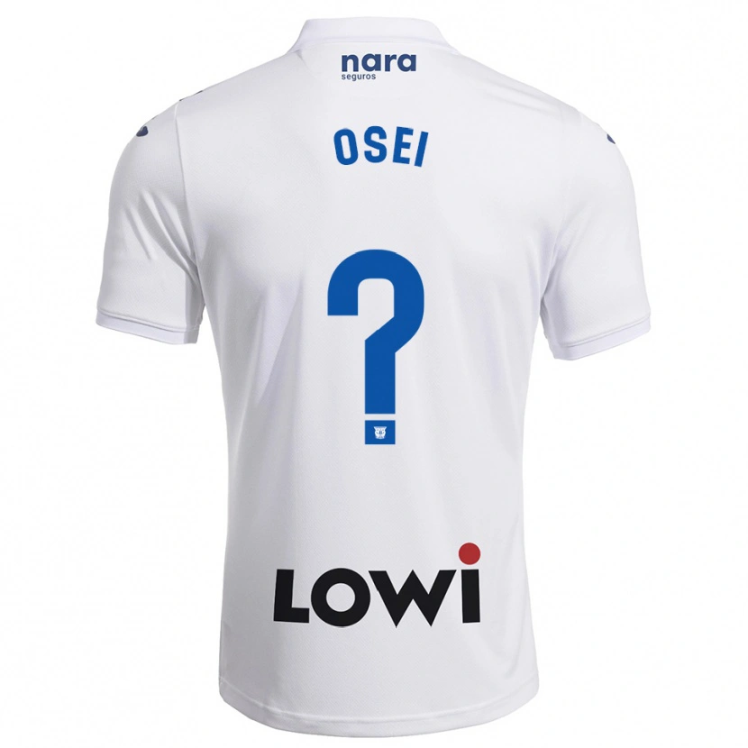 DanxenメンズDavid Osei#0白紺ホームシャツ2025/26ジャージーユニフォーム