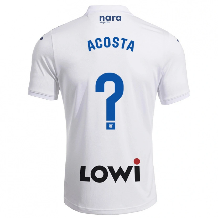 DanxenメンズCamilo Acosta#0白紺ホームシャツ2025/26ジャージーユニフォーム