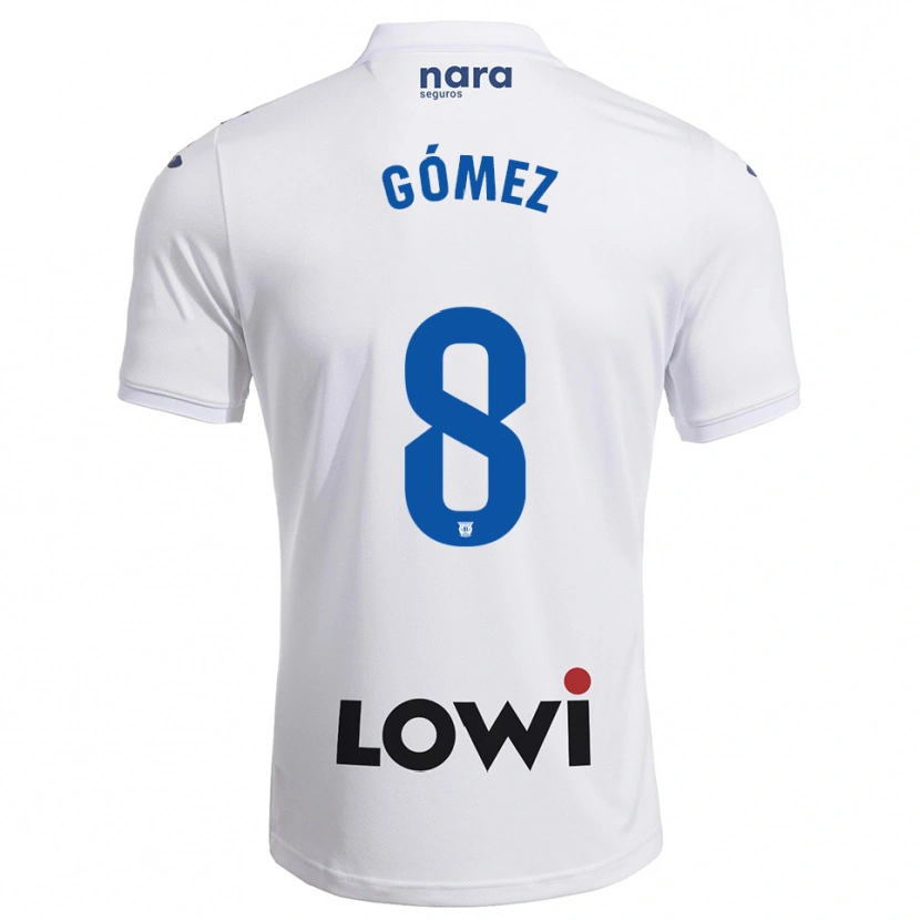 DanxenメンズRodri Gómez#8白紺ホームシャツ2025/26ジャージーユニフォーム