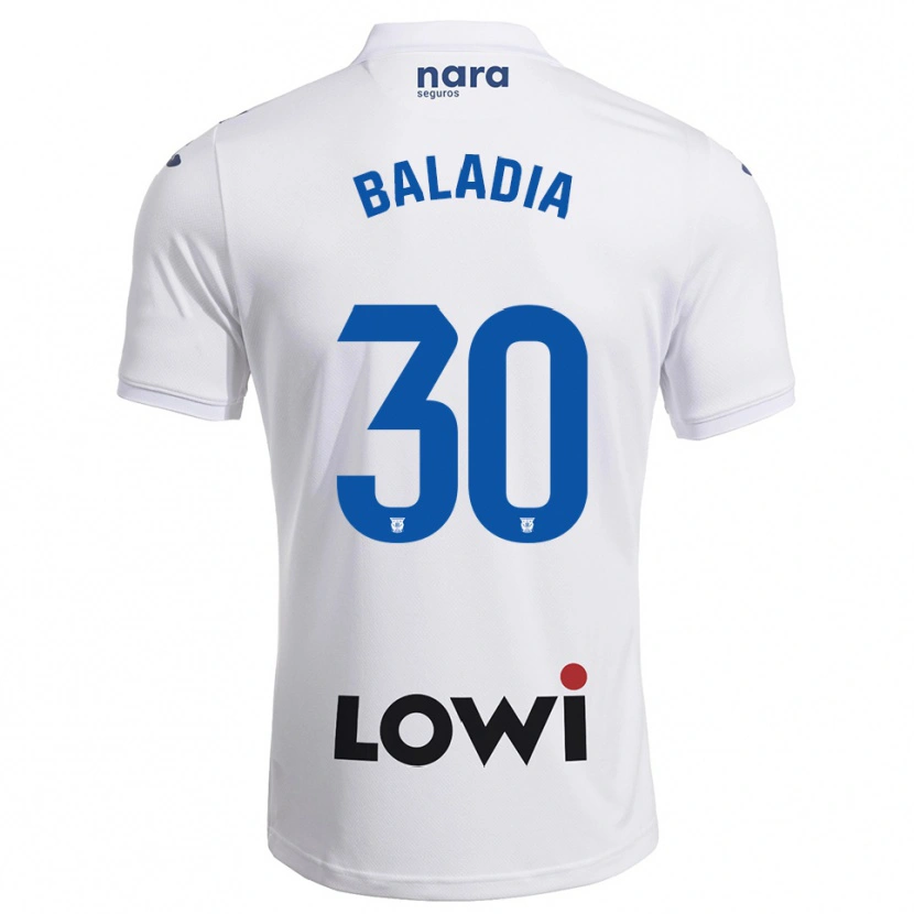 DanxenメンズDavid Baladia#30白紺ホームシャツ2025/26ジャージーユニフォーム
