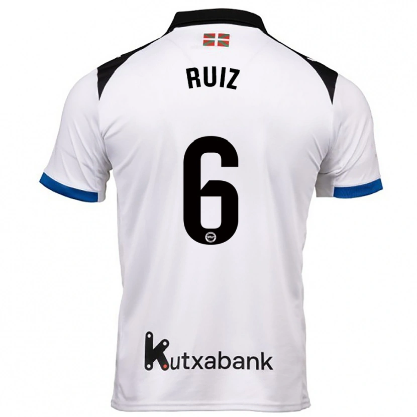 DanxenメンズMarkel Ruiz#6白青アウェイシャツ2025/26ジャージーユニフォーム
