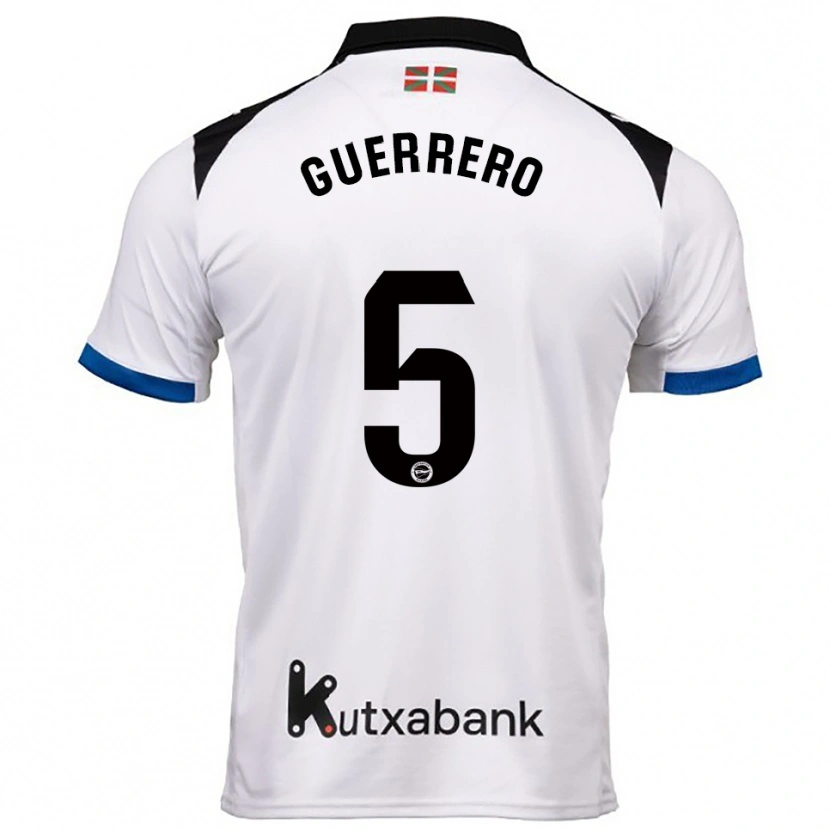 DanxenメンズÁngel Guerrero#5白青アウェイシャツ2025/26ジャージーユニフォーム