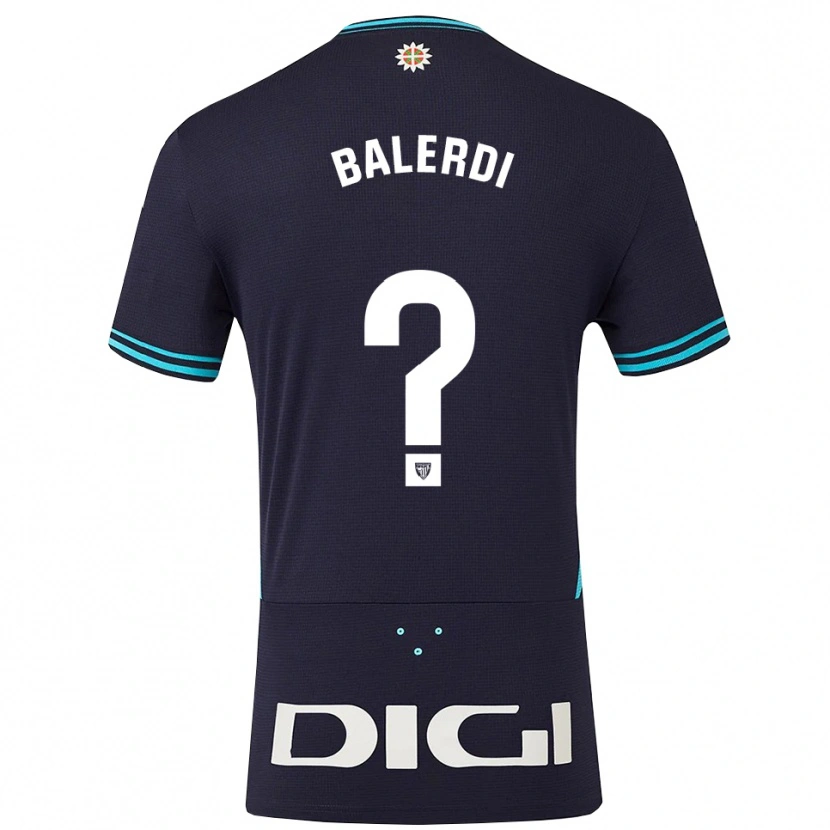 DanxenメンズLaida Balerdi Beloki#0紺空色アウェイシャツ2025/26ジャージーユニフォーム