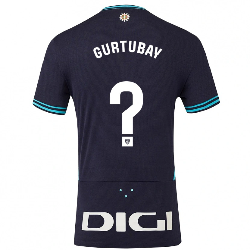 DanxenメンズElene Gurtubay Loyo#0紺空色アウェイシャツ2025/26ジャージーユニフォーム