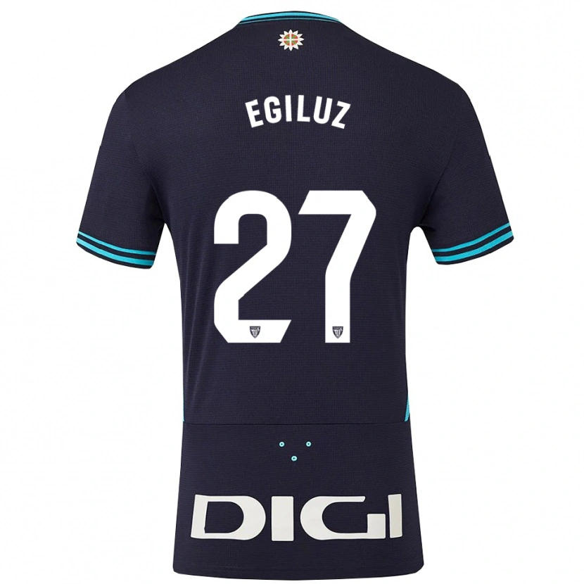 DanxenメンズUnai Egiluz#27紺空色アウェイシャツ2025/26ジャージーユニフォーム