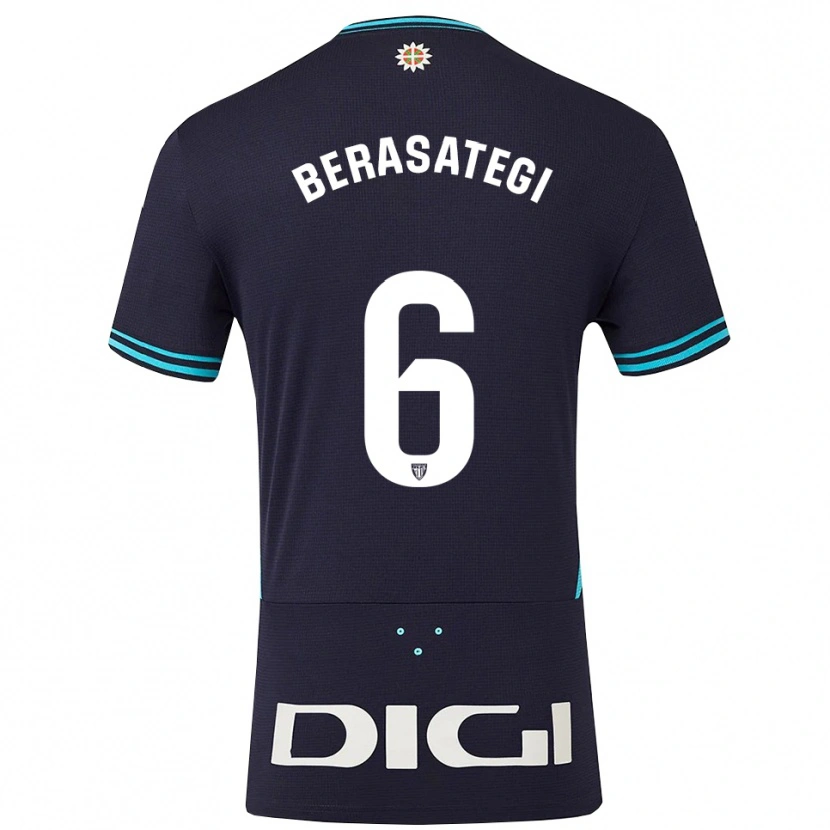 DanxenメンズSuhar Berasategi#6紺空色アウェイシャツ2025/26ジャージーユニフォーム