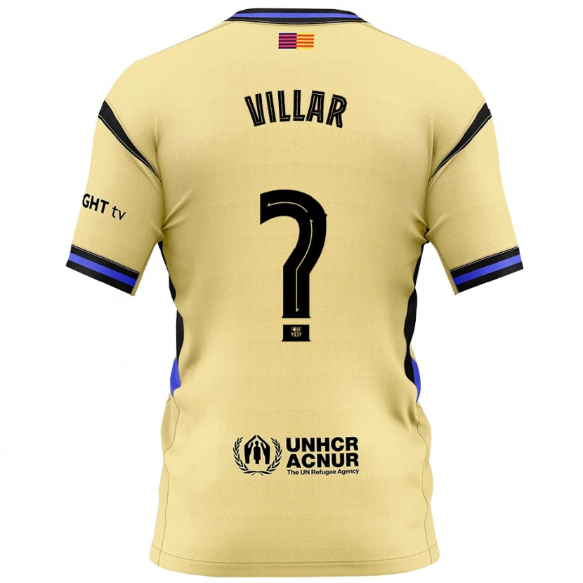 DanxenメンズPedro Villar#0黄黒アウェイシャツ2025/26ジャージーユニフォーム