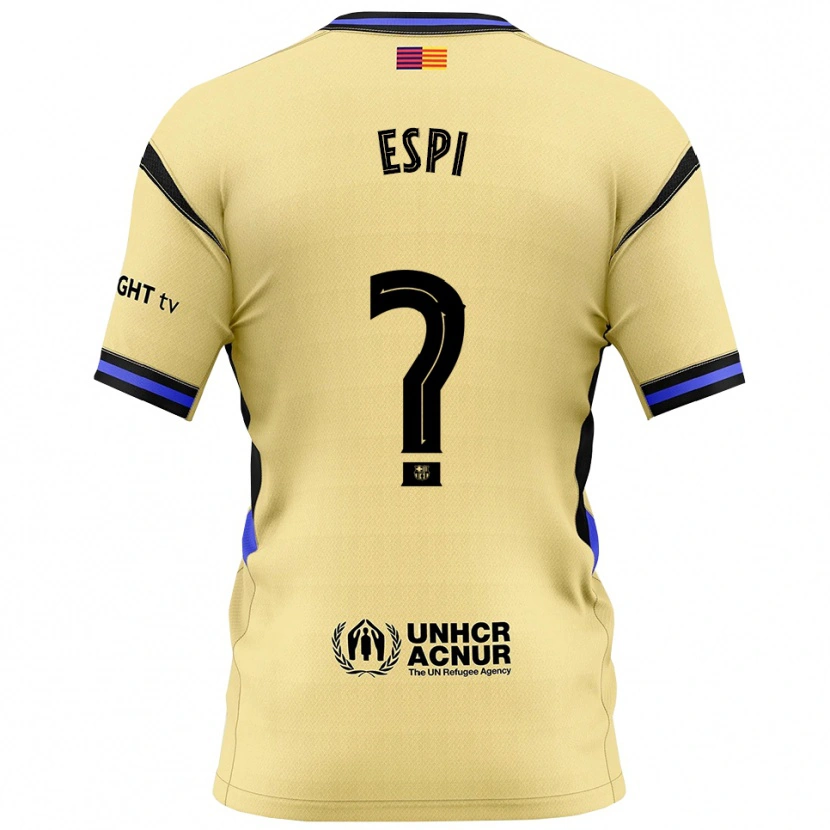 DanxenメンズPau Espi#0黄黒アウェイシャツ2025/26ジャージーユニフォーム