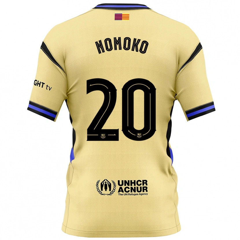 DanxenメンズSama Nomoko#20黄黒アウェイシャツ2025/26ジャージーユニフォーム