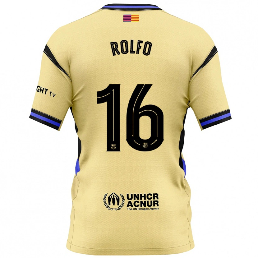 Danxenメンズフリードリナ・ロルフォ#16黄黒アウェイシャツ2025/26ジャージーユニフォーム