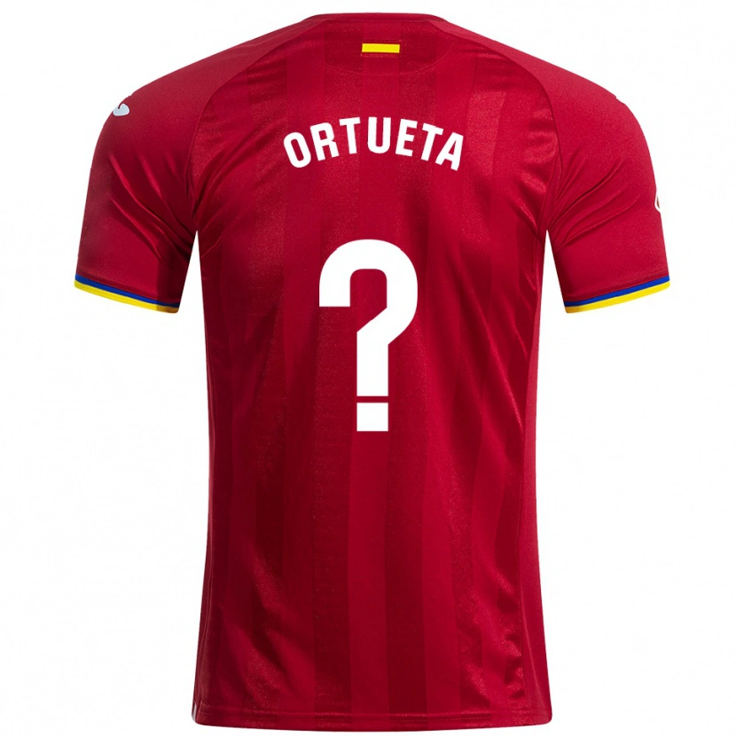 DanxenメンズIgnacio Ortueta#0赤黄青アウェイシャツ2025/26ジャージーユニフォーム