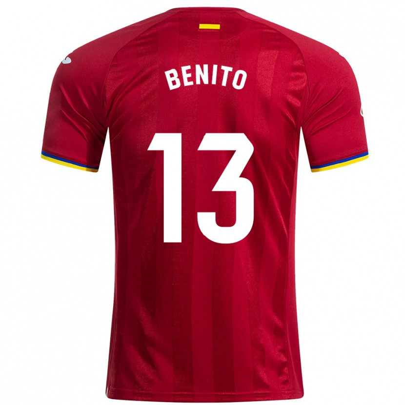 DanxenメンズJorge Benito#13赤黄青アウェイシャツ2025/26ジャージーユニフォーム