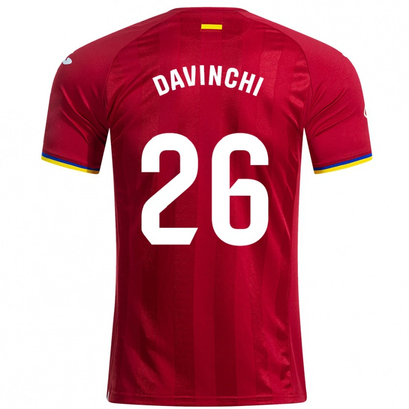 DanxenメンズDavinchi#26赤黄青アウェイシャツ2025/26ジャージーユニフォーム