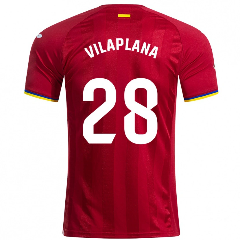 DanxenメンズMarc Vilaplana#28赤黄青アウェイシャツ2025/26ジャージーユニフォーム