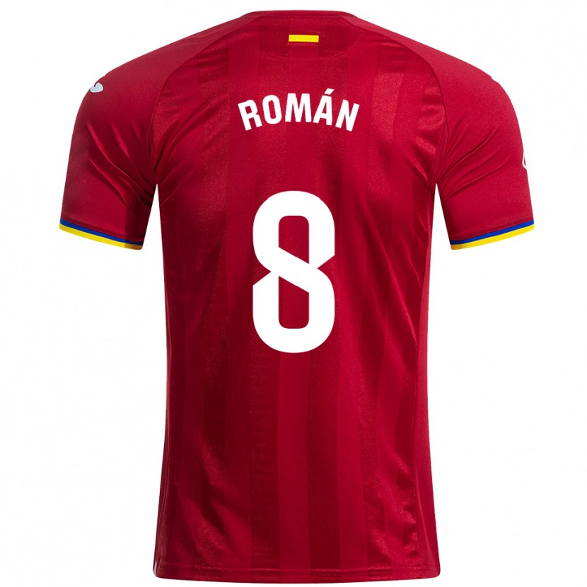 DanxenメンズManu Román#8赤黄青アウェイシャツ2025/26ジャージーユニフォーム