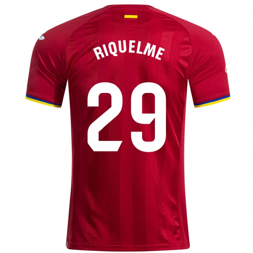 DanxenメンズAdrián Riquelme#29赤黄青アウェイシャツ2025/26ジャージーユニフォーム