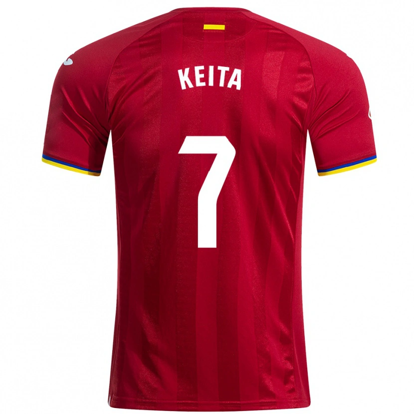 DanxenメンズAbdoulaye Keita#7赤黄青アウェイシャツ2025/26ジャージーユニフォーム