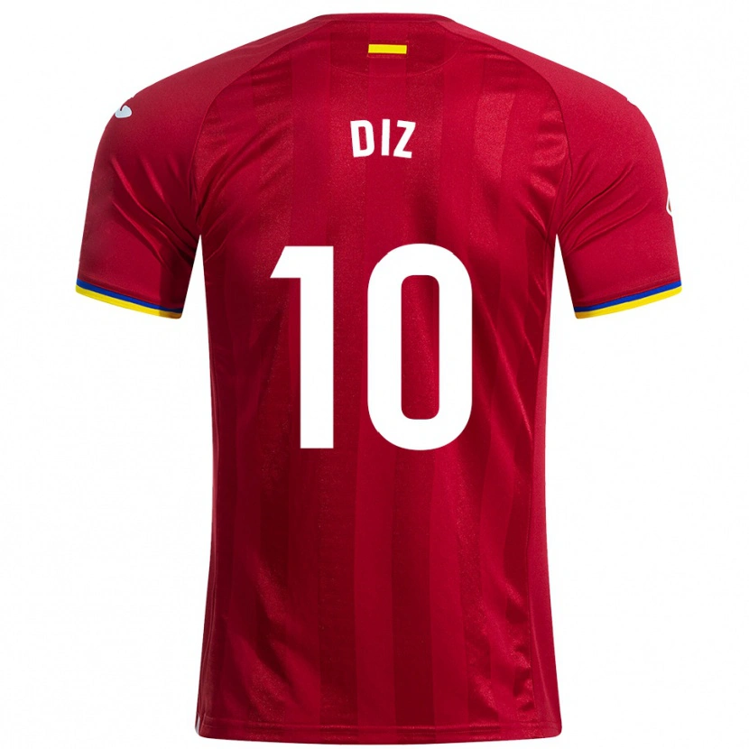 DanxenメンズRafa Diz#10赤黄青アウェイシャツ2025/26ジャージーユニフォーム