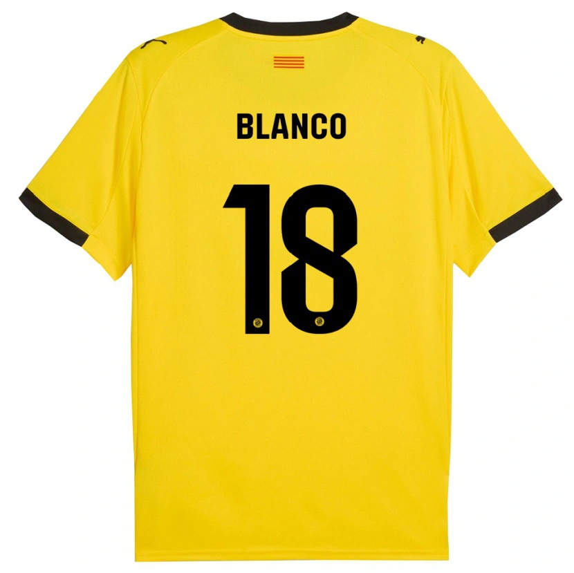 DanxenメンズAaron Blanco#18黄黒アウェイシャツ2025/26ジャージーユニフォーム