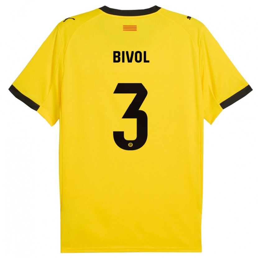 DanxenメンズVictor Bivol#3黄黒アウェイシャツ2025/26ジャージーユニフォーム