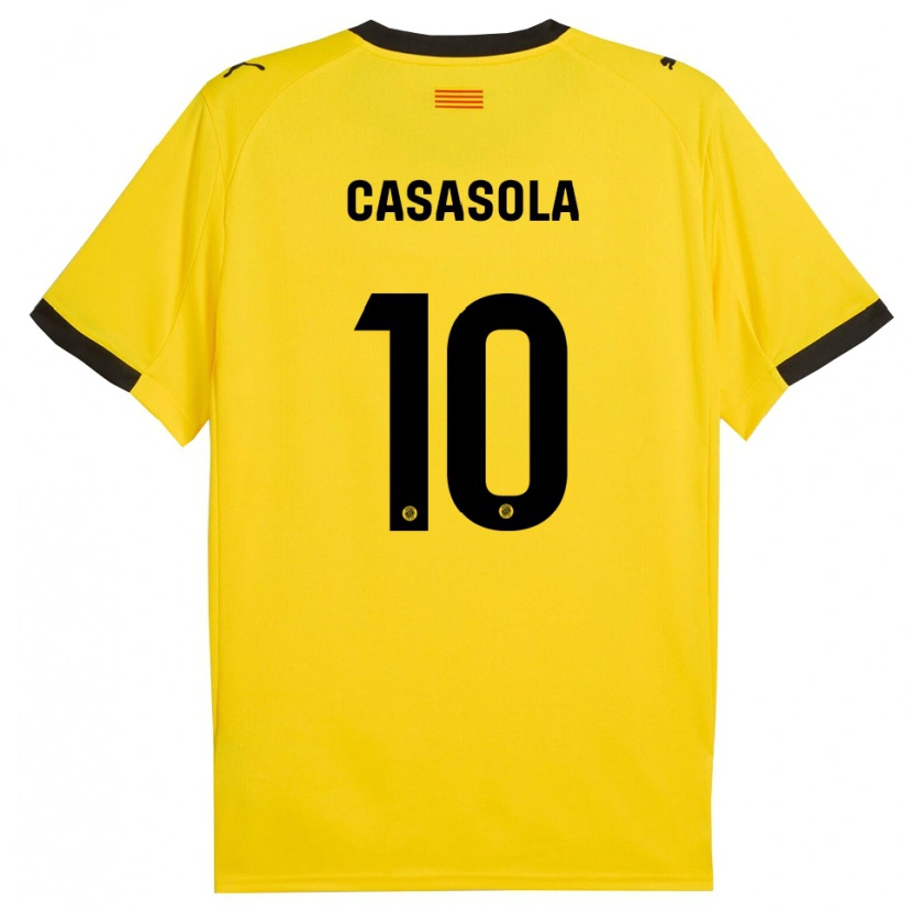 DanxenメンズDerek Casasola#10黄黒アウェイシャツ2025/26ジャージーユニフォーム