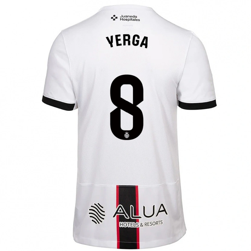 DanxenメンズAlejandro Yerga#8白黒アウェイシャツ2025/26ジャージーユニフォーム