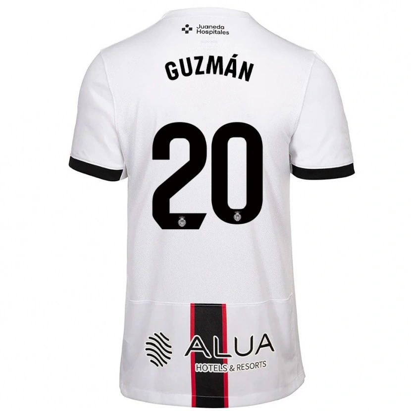 DanxenメンズSamuel Guzmán#20白黒アウェイシャツ2025/26ジャージーユニフォーム