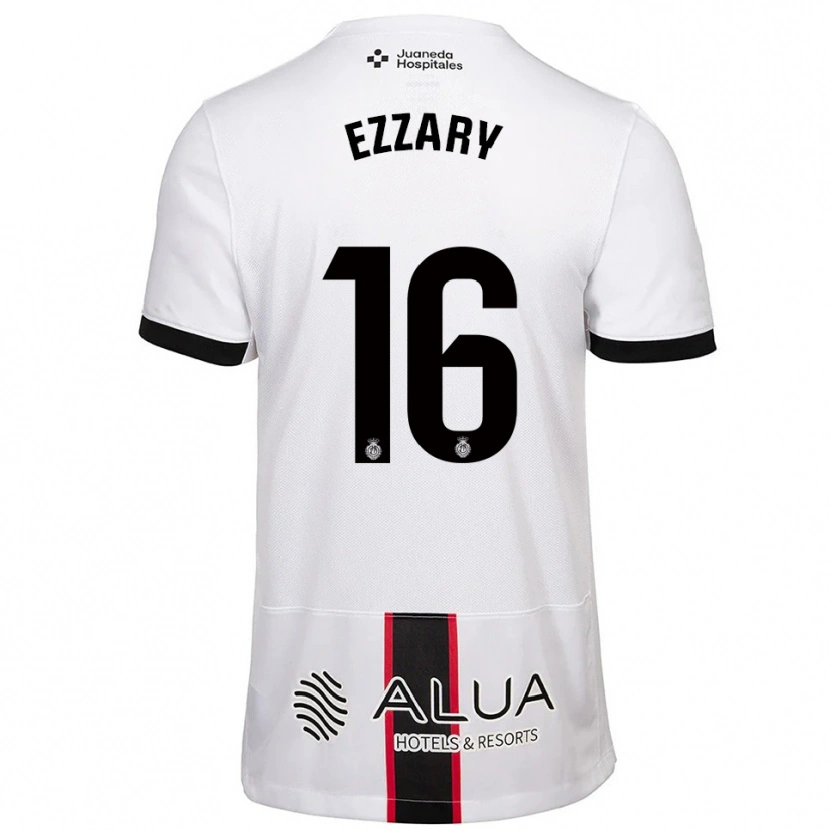 DanxenメンズIsmael Ezzary#16白黒アウェイシャツ2025/26ジャージーユニフォーム