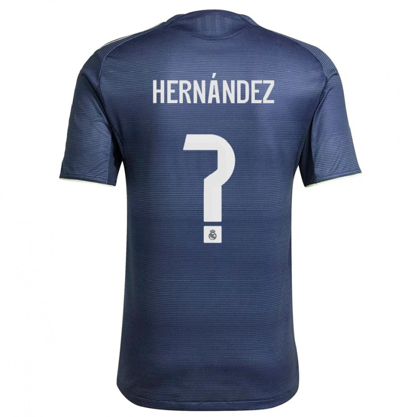 DanxenメンズEnaitz Hernández#0紺銀アウェイシャツ2025/26ジャージーユニフォーム