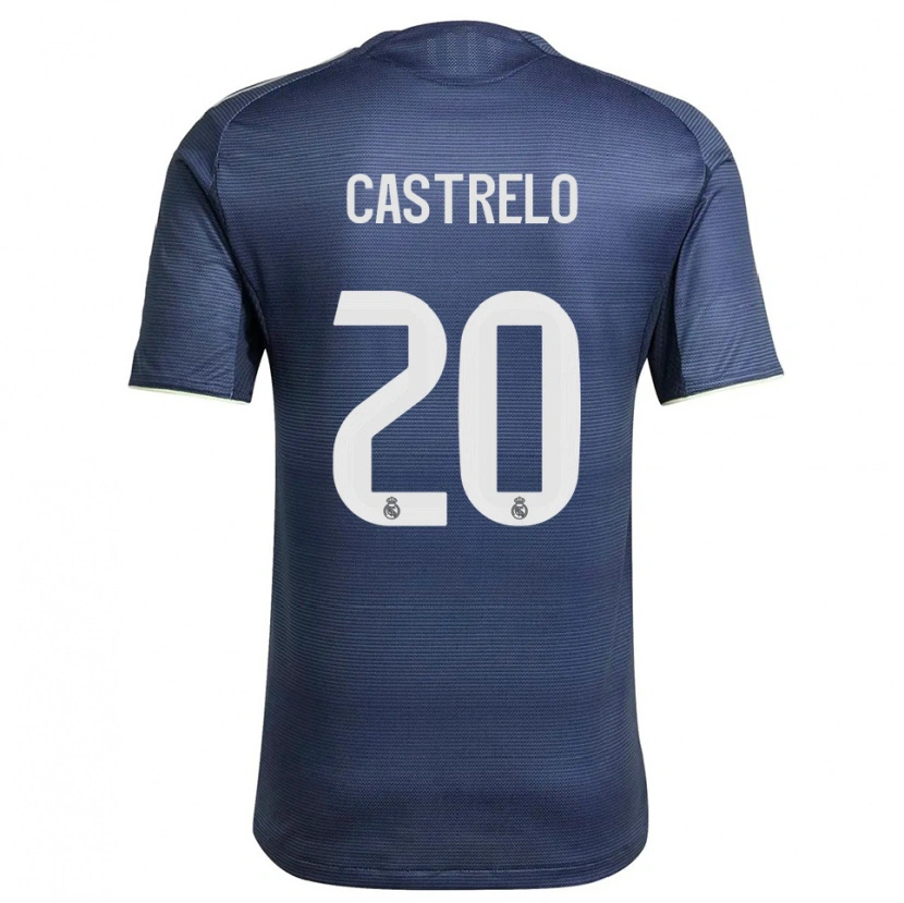 DanxenメンズGabri Castrelo#20紺銀アウェイシャツ2025/26ジャージーユニフォーム