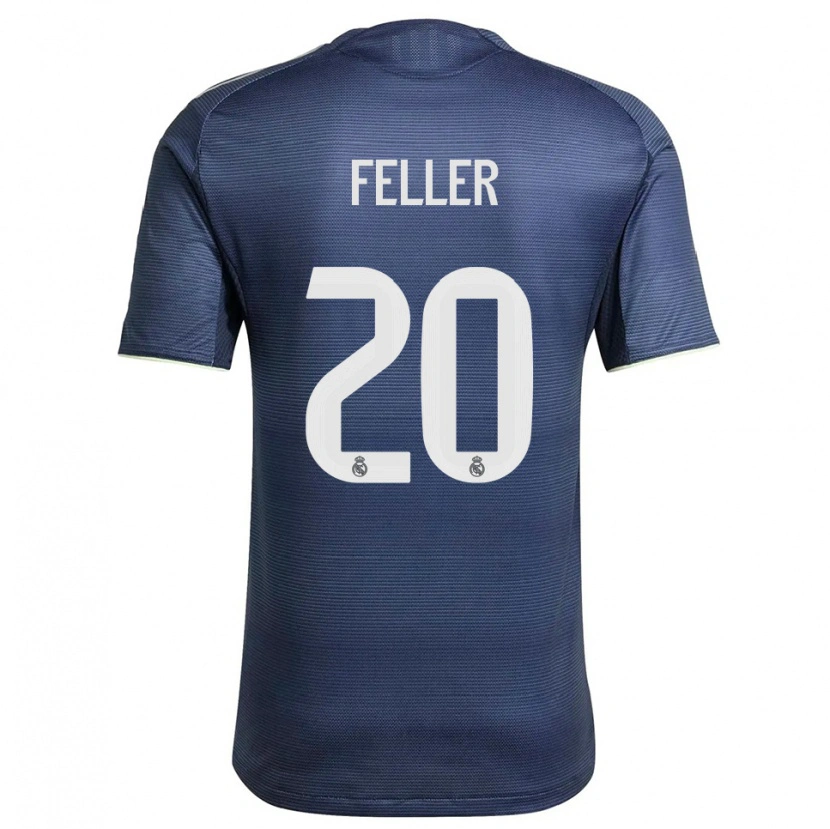 Danxenメンズナオミ・フェラー#20紺銀アウェイシャツ2025/26ジャージーユニフォーム
