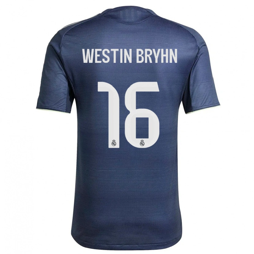 DanxenメンズLeon Westin Bryhn#16紺銀アウェイシャツ2025/26ジャージーユニフォーム