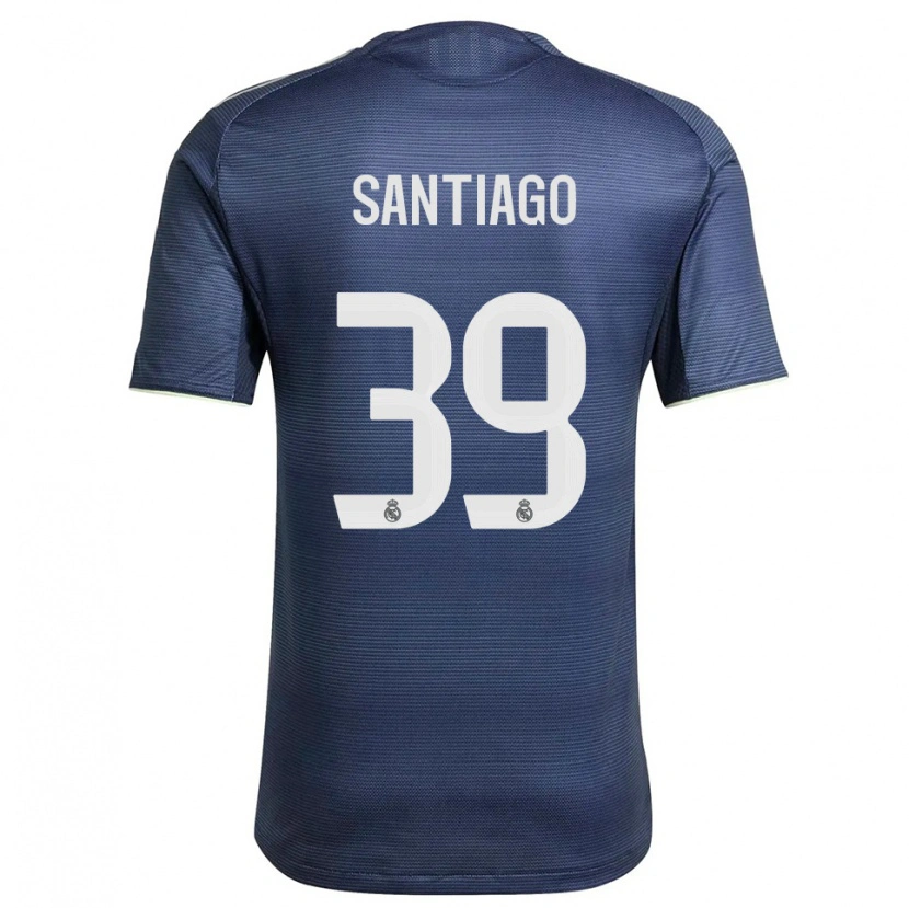 DanxenメンズAimar Santiago#39紺銀アウェイシャツ2025/26ジャージーユニフォーム