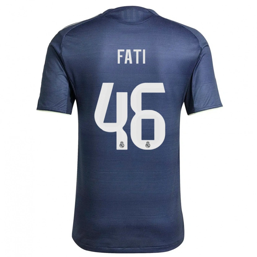 DanxenメンズLamini Fati#46紺銀アウェイシャツ2025/26ジャージーユニフォーム