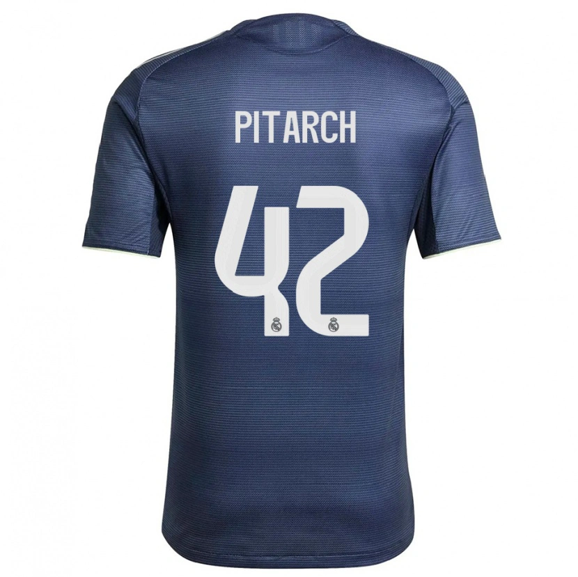 DanxenメンズThiago Pitarch#42紺銀アウェイシャツ2025/26ジャージーユニフォーム