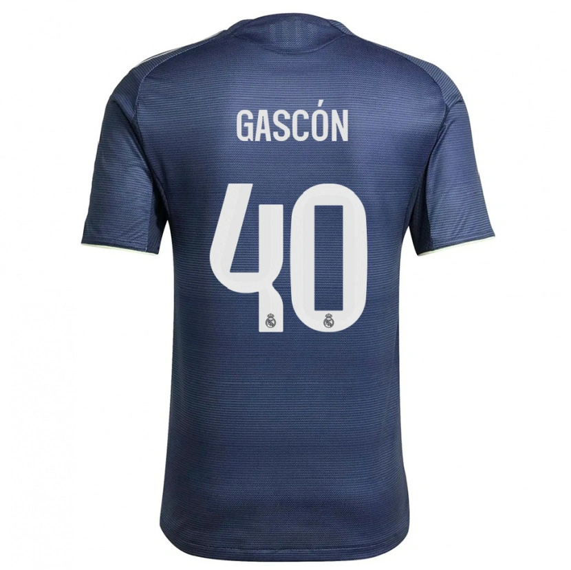 DanxenメンズIgnacio Gascón#40紺銀アウェイシャツ2025/26ジャージーユニフォーム
