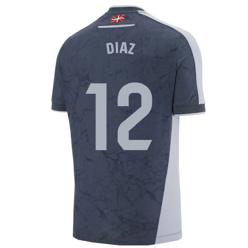 Danxenメンズジューン・ディアス#12濃青白アウェイシャツ2025/26ジャージーユニフォーム