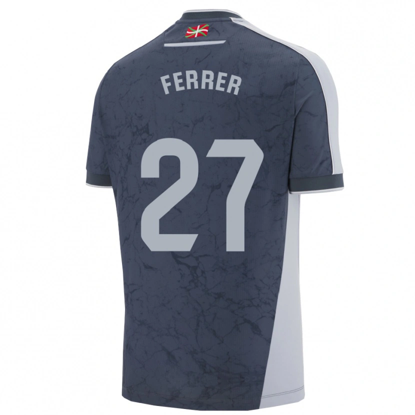 DanxenメンズIker Ferrer#27濃青白アウェイシャツ2025/26ジャージーユニフォーム