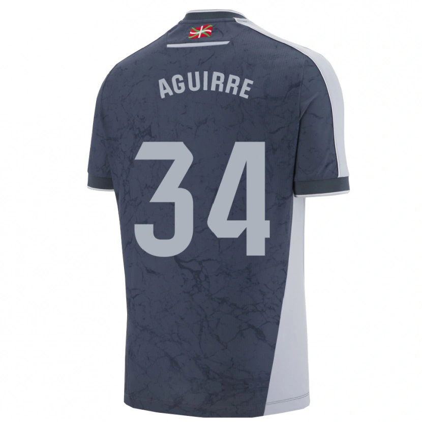 DanxenメンズIbai Aguirre#34濃青白アウェイシャツ2025/26ジャージーユニフォーム