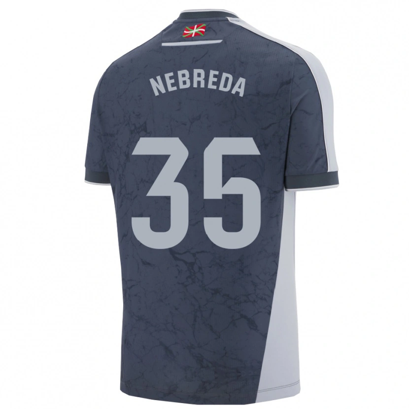 DanxenメンズEloy Nebreda#35濃青白アウェイシャツ2025/26ジャージーユニフォーム