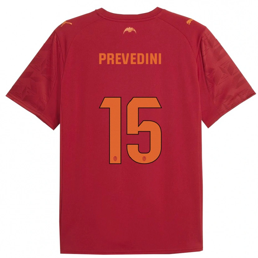 DanxenメンズMateo Prevedini#15赤オレンジアウェイシャツ2025/26ジャージーユニフォーム