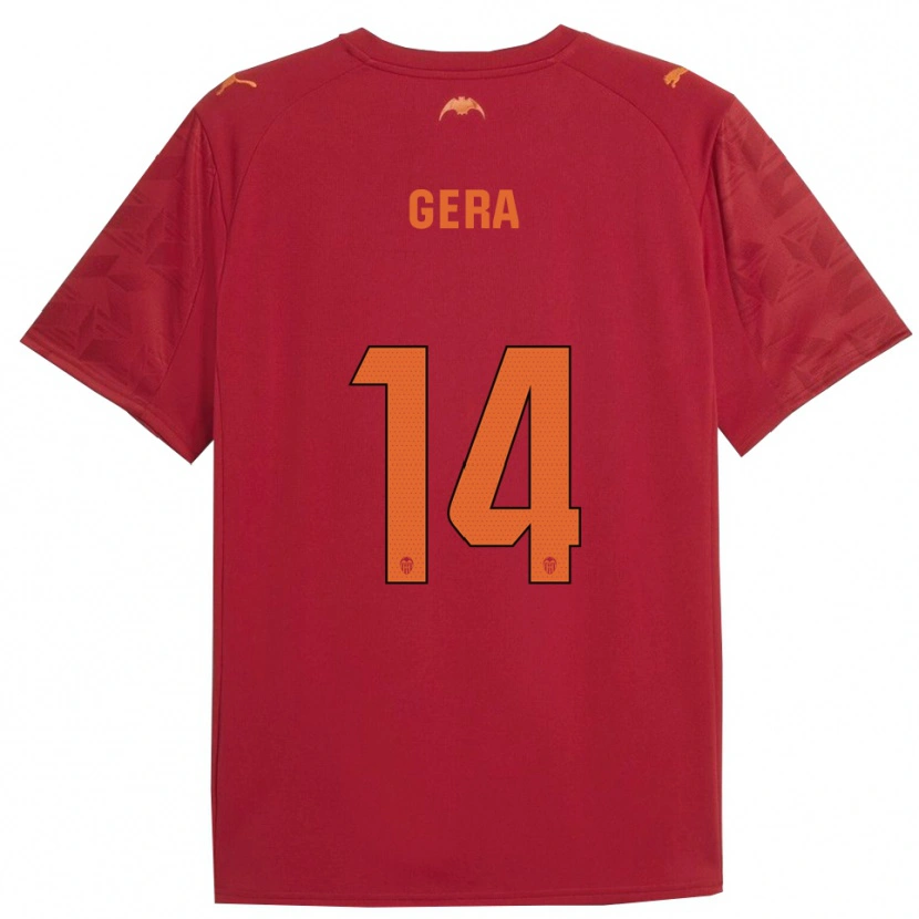 DanxenメンズAlin Gera#14赤オレンジアウェイシャツ2025/26ジャージーユニフォーム