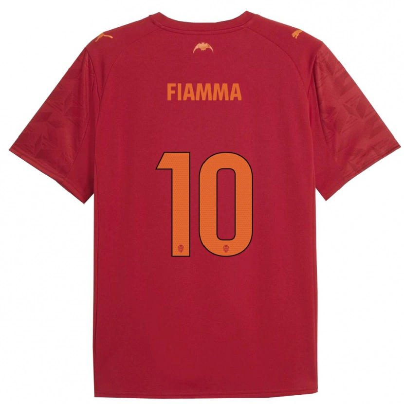 DanxenメンズFiamma#10赤オレンジアウェイシャツ2025/26ジャージーユニフォーム