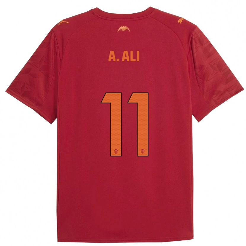 DanxenメンズAmirah Ali#11赤オレンジアウェイシャツ2025/26ジャージーユニフォーム