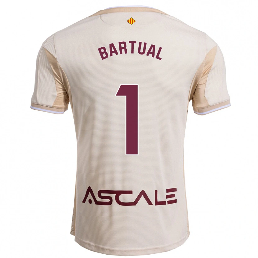 DanxenメンズKike Bartual#1オフホワイトバーガンディアウェイシャツ2025/26ジャージーユニフォーム