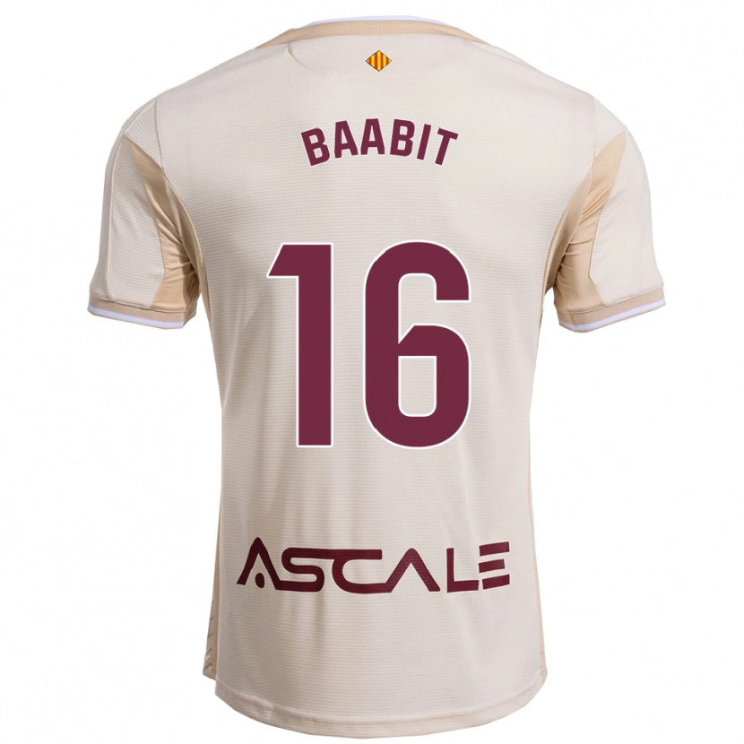 DanxenメンズAdam Baabit#16オフホワイトバーガンディアウェイシャツ2025/26ジャージーユニフォーム